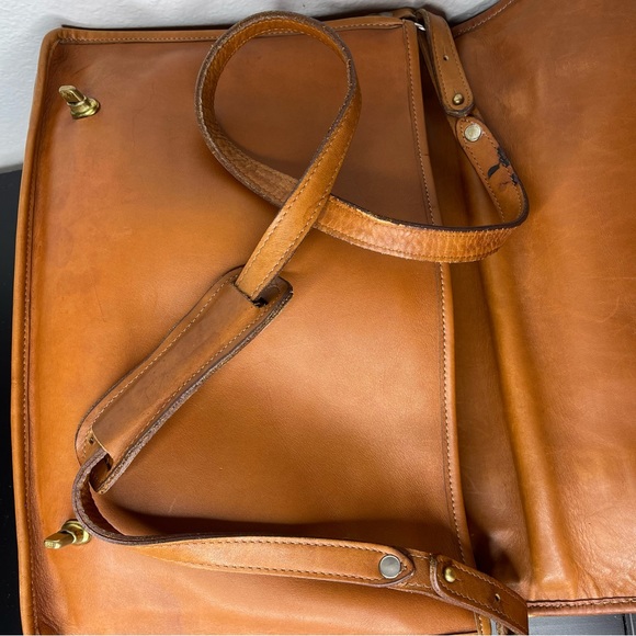 Vintage Genuine Leather Briefcase - Laptop Bag - Satchel - Made in USA - Picture 8 of 14
